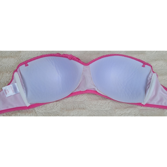 Xhilaration Fuschia bandeau bikini top with removable straps - Picture 10 of 16